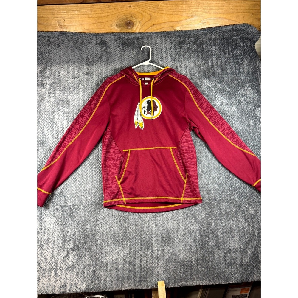 Washington REDSKINS Majestic Therma Base Hoodie Mens S Red NFL Football Sports